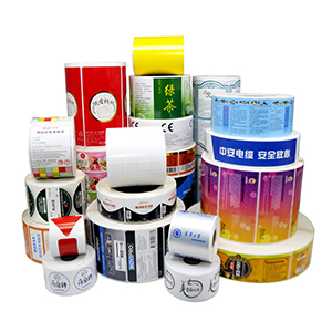 Manufacturer customized roll self-adhesive wine label sticker food transparent roll label PVC self-adhesive label customized